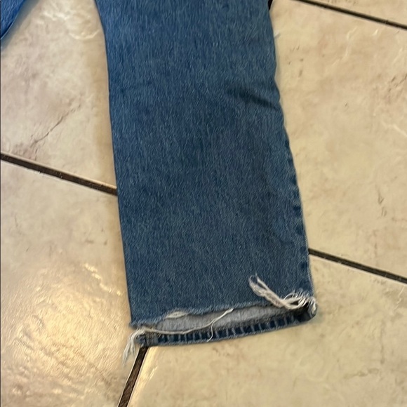 American Eagle Outfitters Blue Boyfriend Jeans with White Stripe - Picture 7 of 12